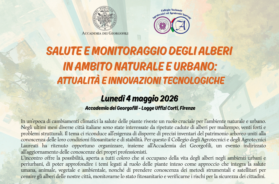 Salute e monitoraggio degli alberi in ambito naturale e urbano: attualità e innovazioni tecnologiche